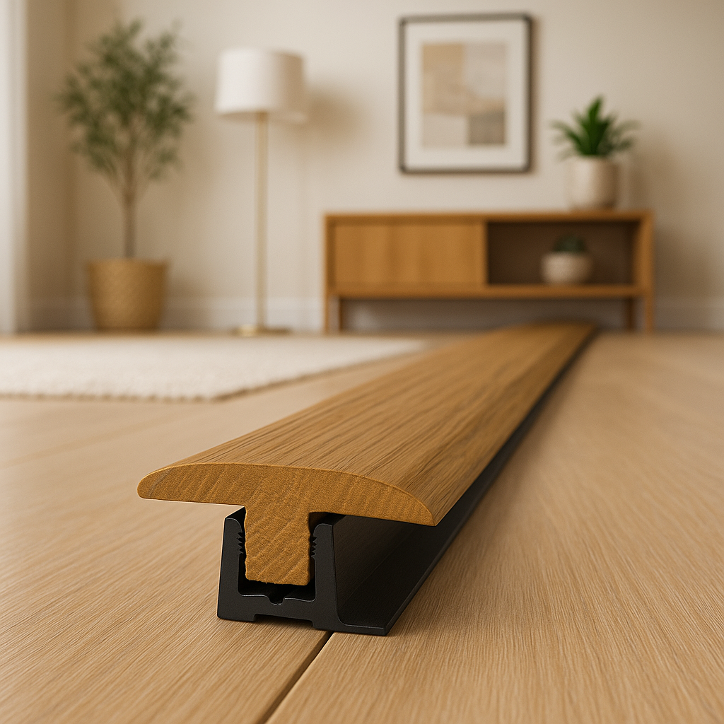 Toffee Oak Connecting Profile Door Bar - 990mm Length