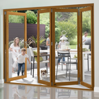 Premium 10FT Slimline External Bifold Door Set with Double Glazing and Pre-Machined Components for Easy Installation