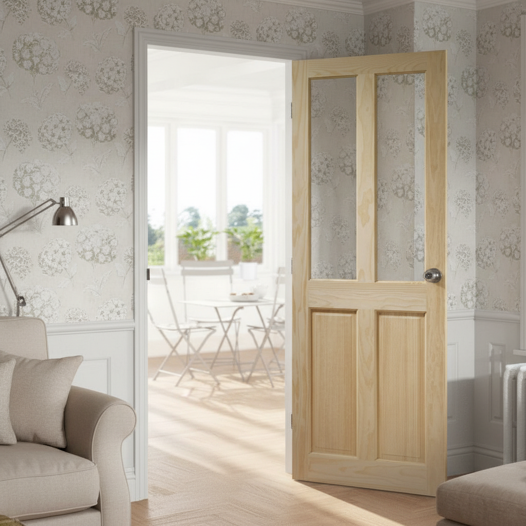 Premium Unglazed Internal Door in Victorian Pine - Ready for Paint or Stain Finishes