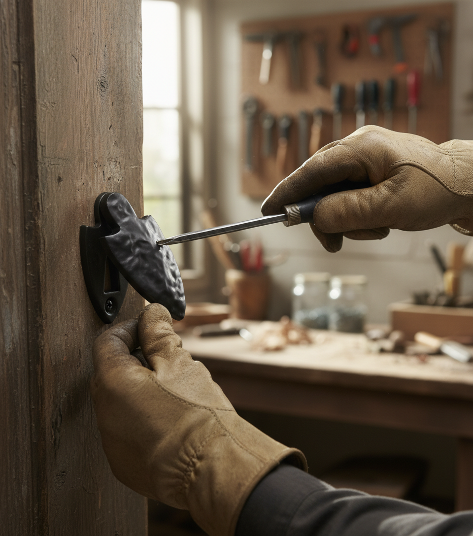 Premium Antique Covered Escutcheon Shield for Authentic Home Decor - High-Quality Professional Grade for Industrial and Commercial Applications