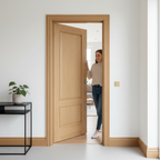 Premium Internal Door with Genuine Oak Raised Mouldings for Elegant Home D?or - High-Quality Professional Grade for Industrial and Commercial Appl...