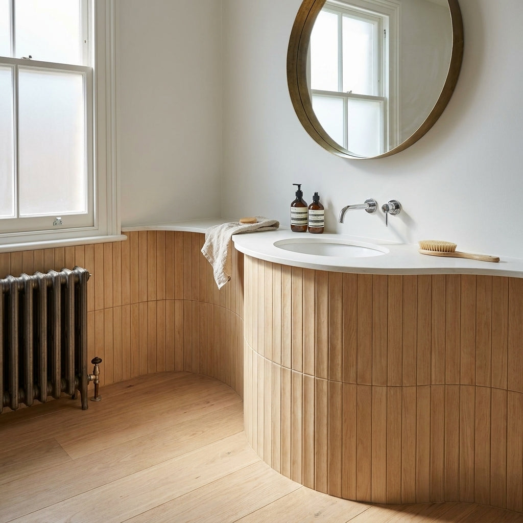 Porcelain Wall and Floor Tile Golden Clay Matt 400 x 50 x 8.3mm