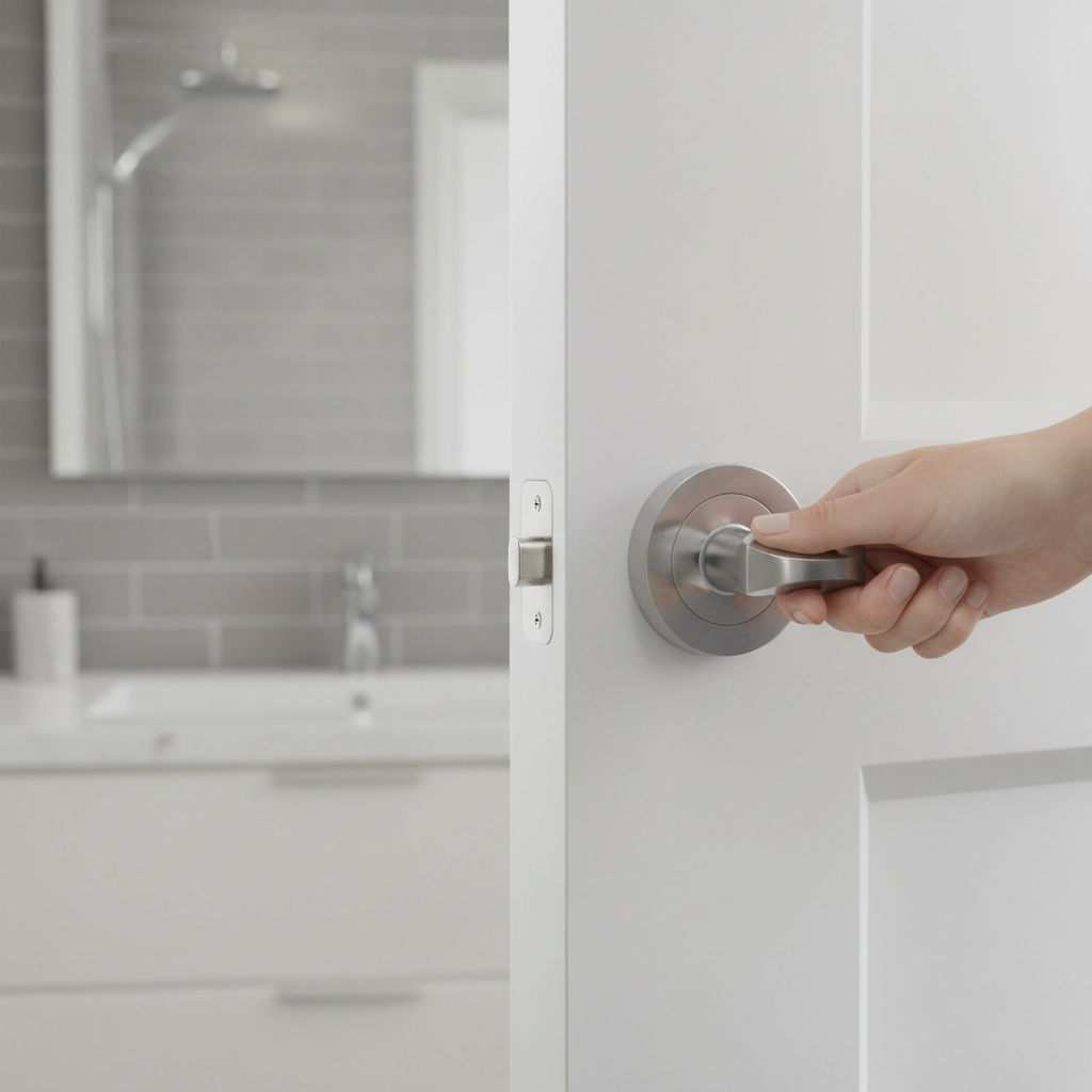 Round WC Turn and Release in Satin Chrome Finish for Modern Interiors - High-Quality Professional Grade for Industrial...