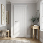 FD30 Fire Door, Internal White, 5 Panel Cottage Design, Smooth Finish