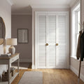 Louvre Door 28mm Thick, White Painted with Open 5mm Gap