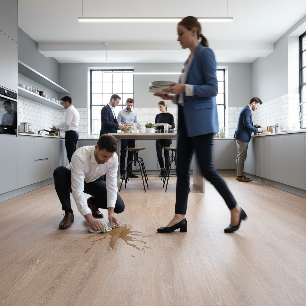 Premium 2mm UV Coated Luxury Vinyl Flooring with Classic Oak Effect for Durable Interior Design - Image 2