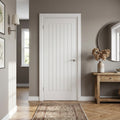 Cottage Door, Internal, Primed Finish, White, Semi-Solid Core