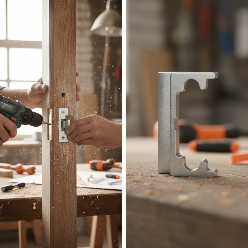 Professional Rebate Set for Interior Latches - Adaptable Conversion Kit for Double Rebated Doors