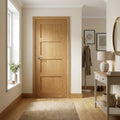 FD30 Fire Door Internal Oak Unfinished Shaker Made to Measure