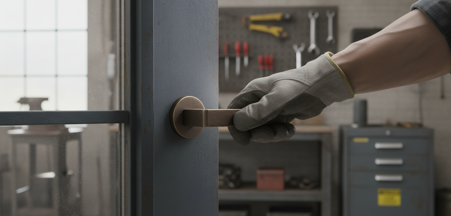 Premium Lever Door Handle on Round Rose - Stylish and Practical for Residential and Commercial Use