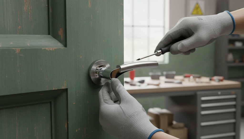 Premium Lever Handle on Round Rose with Quality Italian Design and Complete Fixings