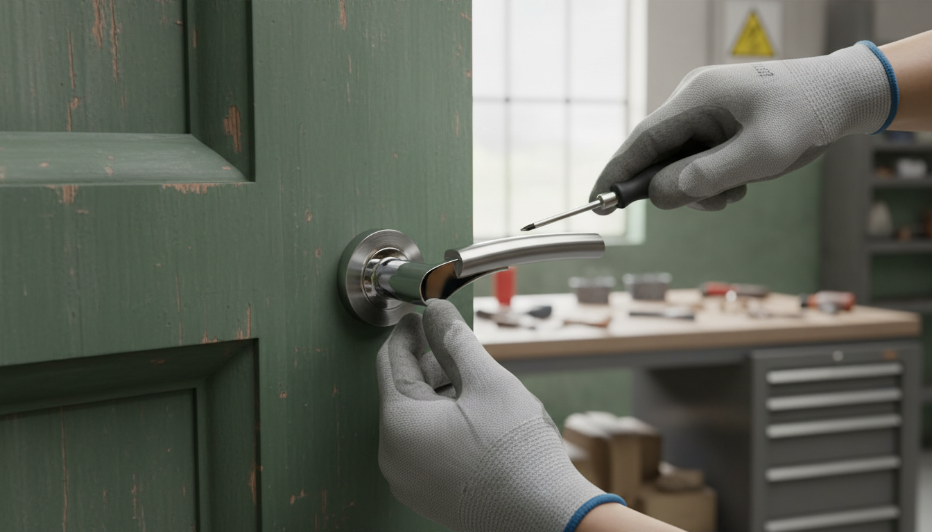 Premium Lever Handle on Round Rose with Quality Italian Design and Complete Fixings