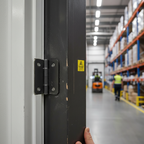 100mm Fire Rated Ball Bearing Radius Hinge Pair - Matt Black Finish for Durable Interior Doors - Image 2