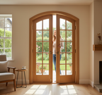Premium Reversible Double Oak Door Frame Kit for Inward/Outward Opening Doors with Multiple Size Options