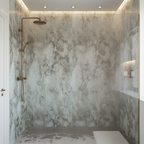 Premium Waterproof Wall Panelling with Neutral Marble Effect - 2420 x 1200mm for Professional Spaces - Image 2