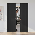 Premium Flush Pocket Door System with No Bottom Track and Disappearing Design for Modern Spaces