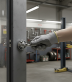 Premium Door Lever on Round Rose - High Quality Brass Construction for Durability and Style