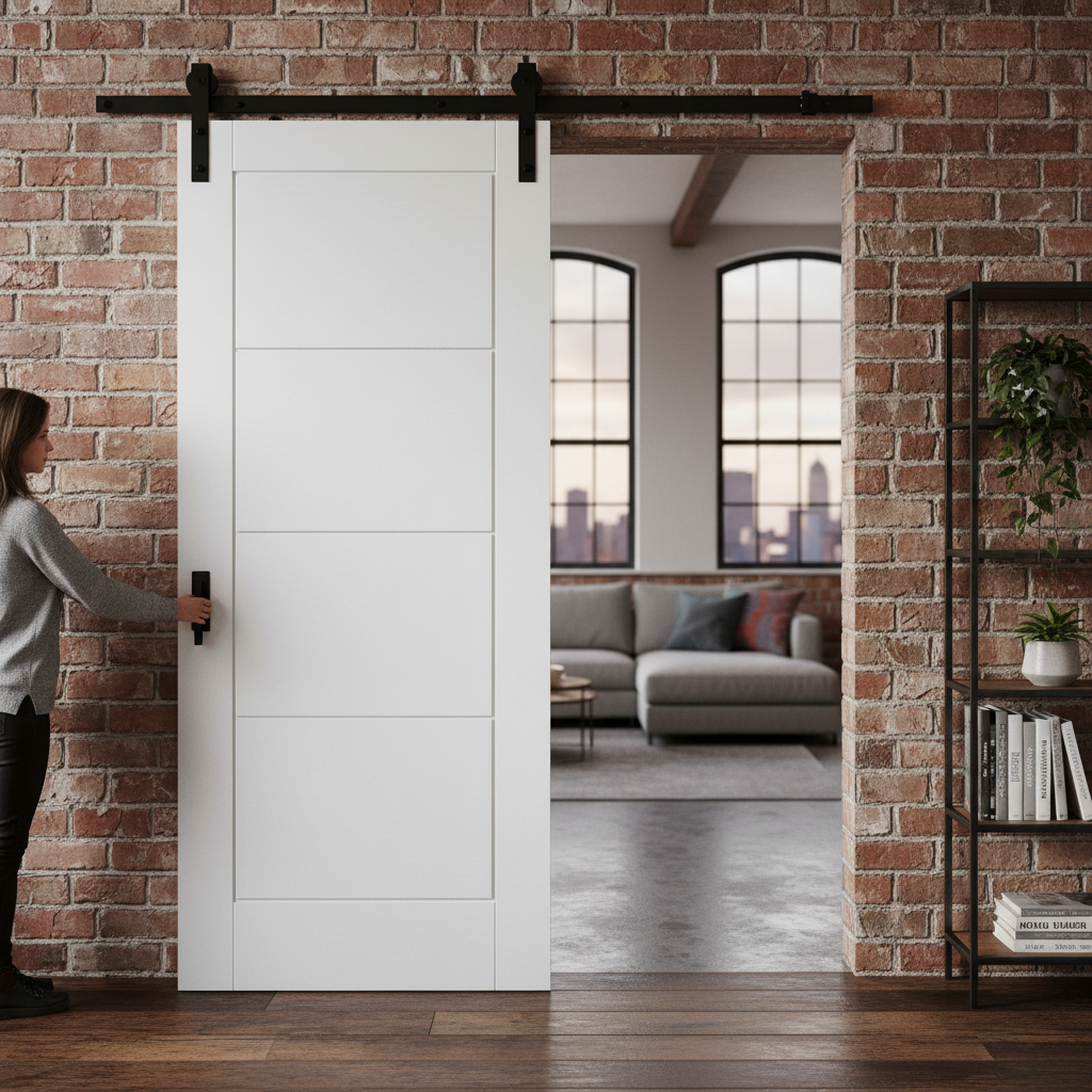 Premium Internal Moulded Ladder Sliding Door Set - Lightweight 6-Panel Design with Flexible Installation and Lifetime Guarantee