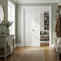 Bi-Fold Internal White Shaker Door, Primed Finish, 8 Panel Design