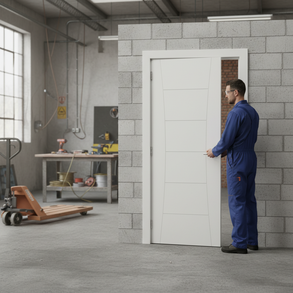 Premium White Primed Internal Door with Deluxe Finish and Unique Design for Modern Interiors