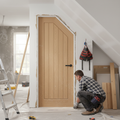 Premium Made-to-Measure Angled Under-Stair Cupboard with FD30 Fire Door for Enhanced Safety and Style