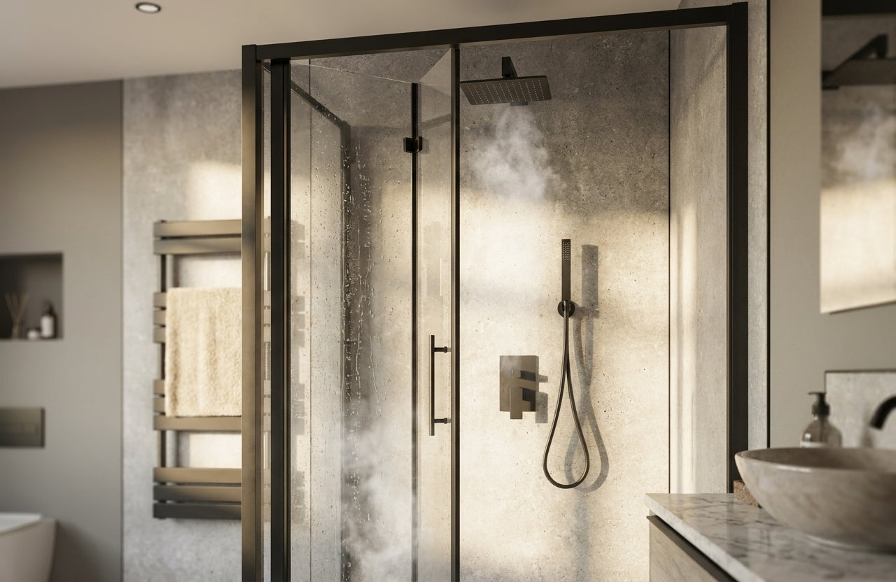 2440mm Waterproof Wall Panelling in Jurassic Silver - Alloy Construction - detail view