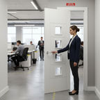 Premium Unglazed Fire Door with White Primed Finish and 10-Year Guarantee - High-Quality Professional Grade for Industrial and Commercial Applications