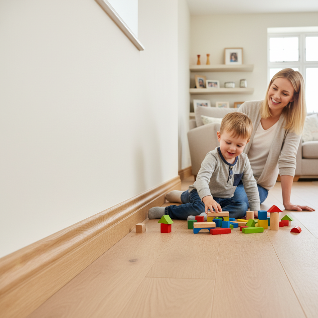 Premium Fully Finished 2.4m Ogee Skirting Board - Stylish Oak Design for Elegant Interiors - Image 2