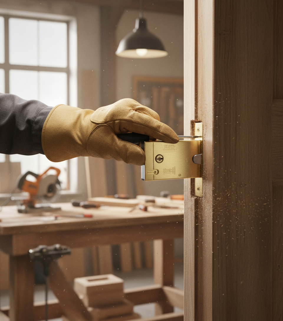 Premium 5 Lever Sashlock with 2.5" Backset for Enhanced Security in Exterior Doors