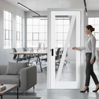 Premium Barn Style White Glazed Internal Door - Enhance Your Home's Elegance - High-Quality Professional Grade for Industrial and Commercial Applic...