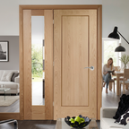 Premium Solid Room Divider with Demi Panel - Customizable Sizes and Universal Frame