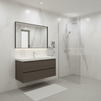 Premium PVC Gloss Waterproof Wall Panelling with Marble Finish for High-Moisture Environments