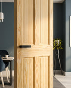 Internal Clear Pine 4 Panel Unfinished Solid Door Malton - detail view
