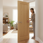 Premium Oak Internal Door with Solid Core, Customizable Size and Fire Door Option for Enhanced Safety