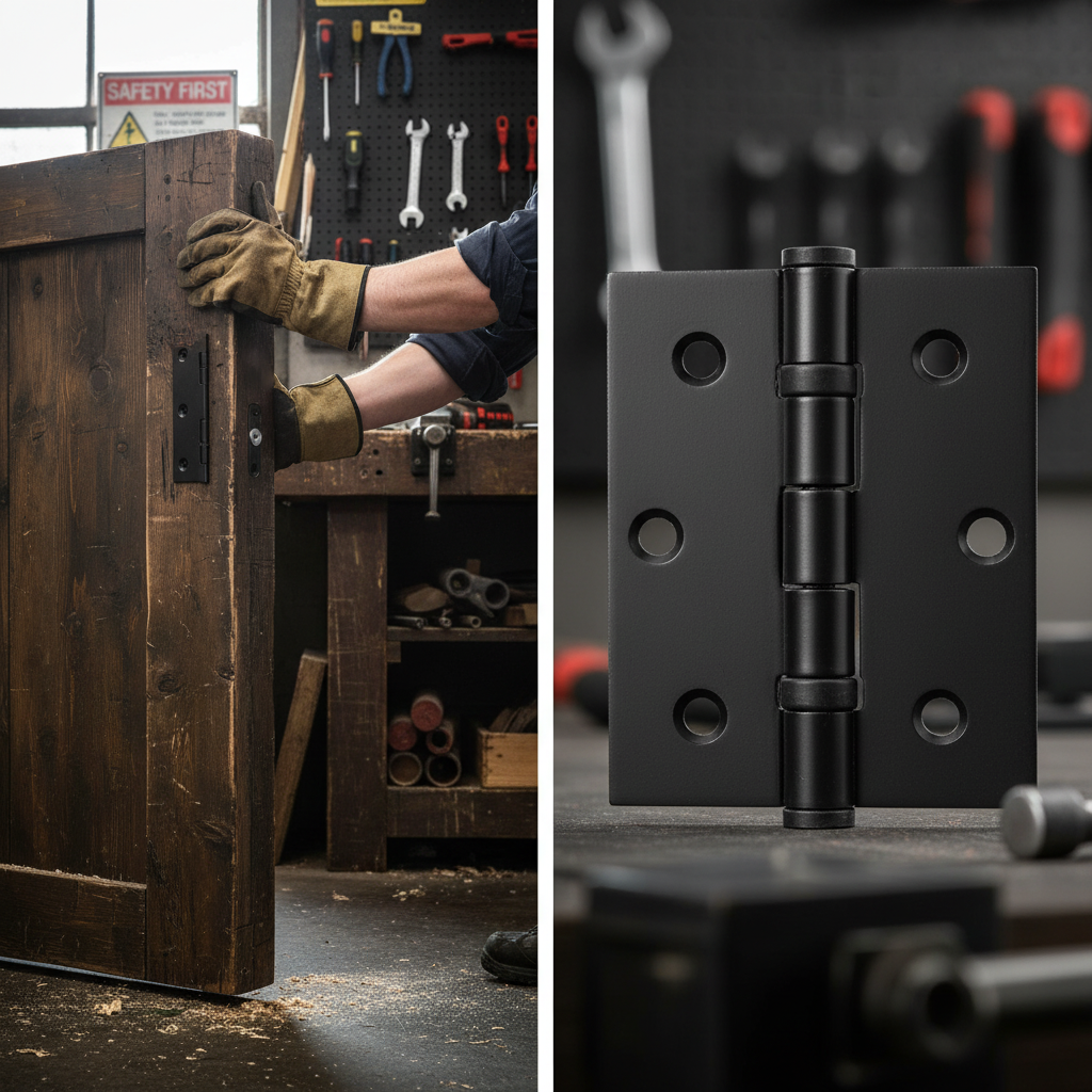 Premium 76mm Ball Bearing Hinge Pair - Durable Zinc Alloy with Matt Black Finish for Consistent Door Aesthetics