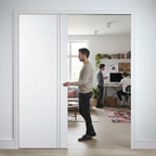 Premium Telescopic Pocket Door System with Wooden Jamb Kit and Adjustable Features for Elegant Interior Spaces