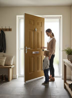 Premium External Fire Doorset with Sidelight - 30 Minute Fire Resistance, Multipoint Locking, and Custom Colors