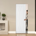 Premium Flush Pocket Door Set with No Bottom Track and 15-Year Guarantee - Space-Saving, Modern Design
