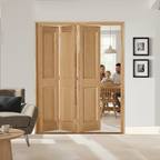 Premium 3 Leaf Bi-Folding Door Set with Slim Line Design and High-Quality Hardware - Ideal for Space Saving