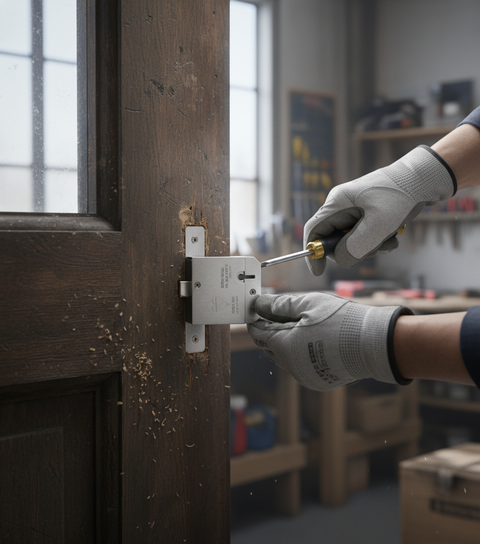 Premium 3" External Deadlock for 40mm to 54mm Thick Exterior Doors with 25-Year Mechanical Guarantee