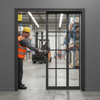 Premium Extra Slim Fire Rated Pocket Door System with Galvanised Steel Frame and 30-Minute Fire Rating
