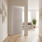 Premium Light Grey Internal Door with Engineered Construction and Modern Design Features