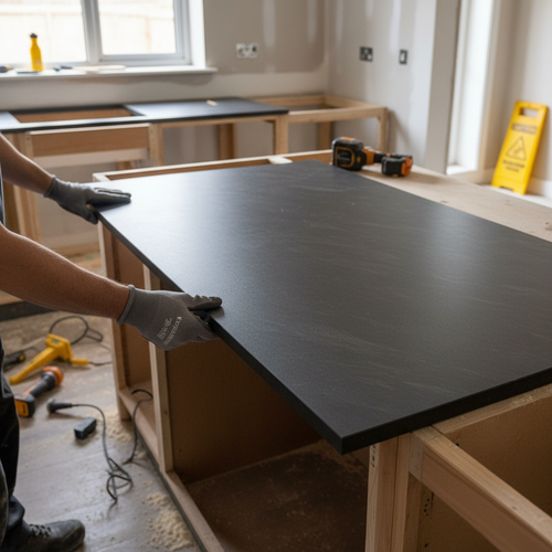 Premium Compact Square Edge Laminate Worktop 3050mm x 650mm x 12.5mm for Elegant Kitchen Spaces