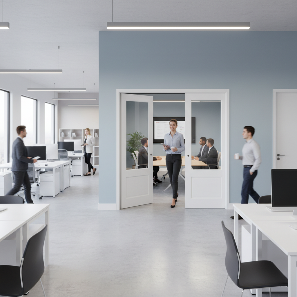 Premium Clear Glazed Double Pocket Door Set with Galvanised Steel Frame and Adjustable Jambs for Easy Installation