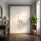 Internal Pair Door, White Primed Elegance Ripley, Solid Engineered Core