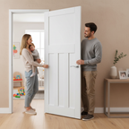Premium Internal Primed 1930's Fire Door with 4 Panels, FD30 Fire Rating for Enhanced Safety