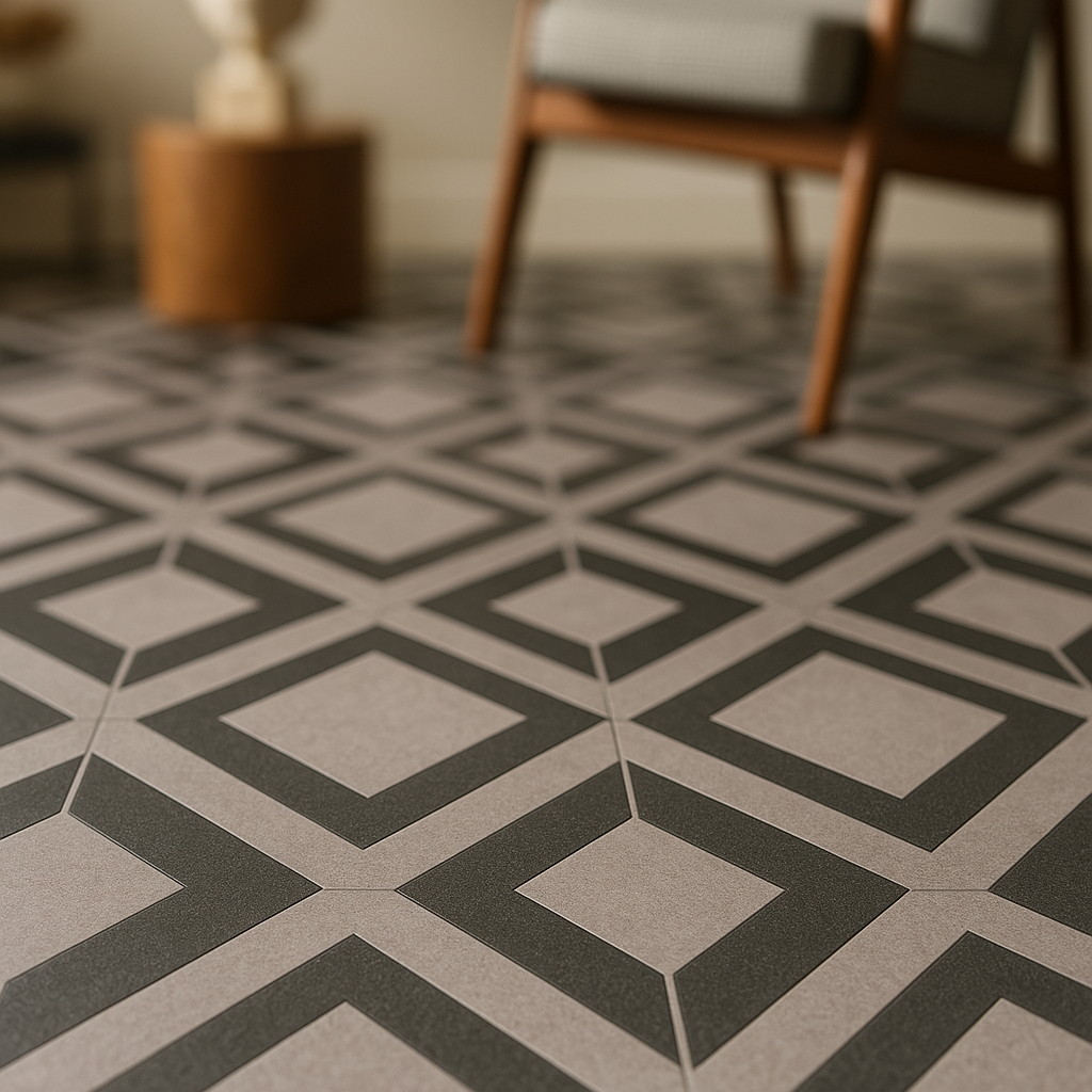 Self-Adhesive Victorian 1.5mm LVT Flooring Tile, Single Pack - detail view