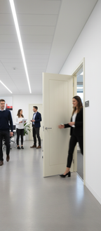 Premium Custom Colour Internal Fire Door with Engineered Construction and Deep U-Groove Design