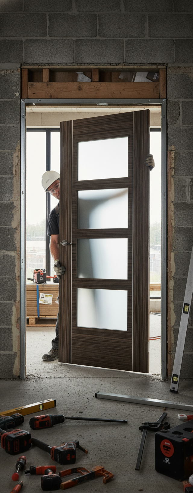 Premium Unglazed Fire Door with Four Panels for Enhanced Light Passing and Easy Installation