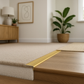 900mm Self-Adhesive Stair Nosing in Polished Gold Finish